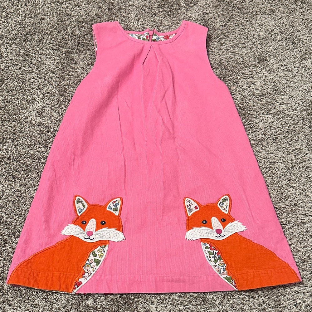 Pink Dress with Fox Design